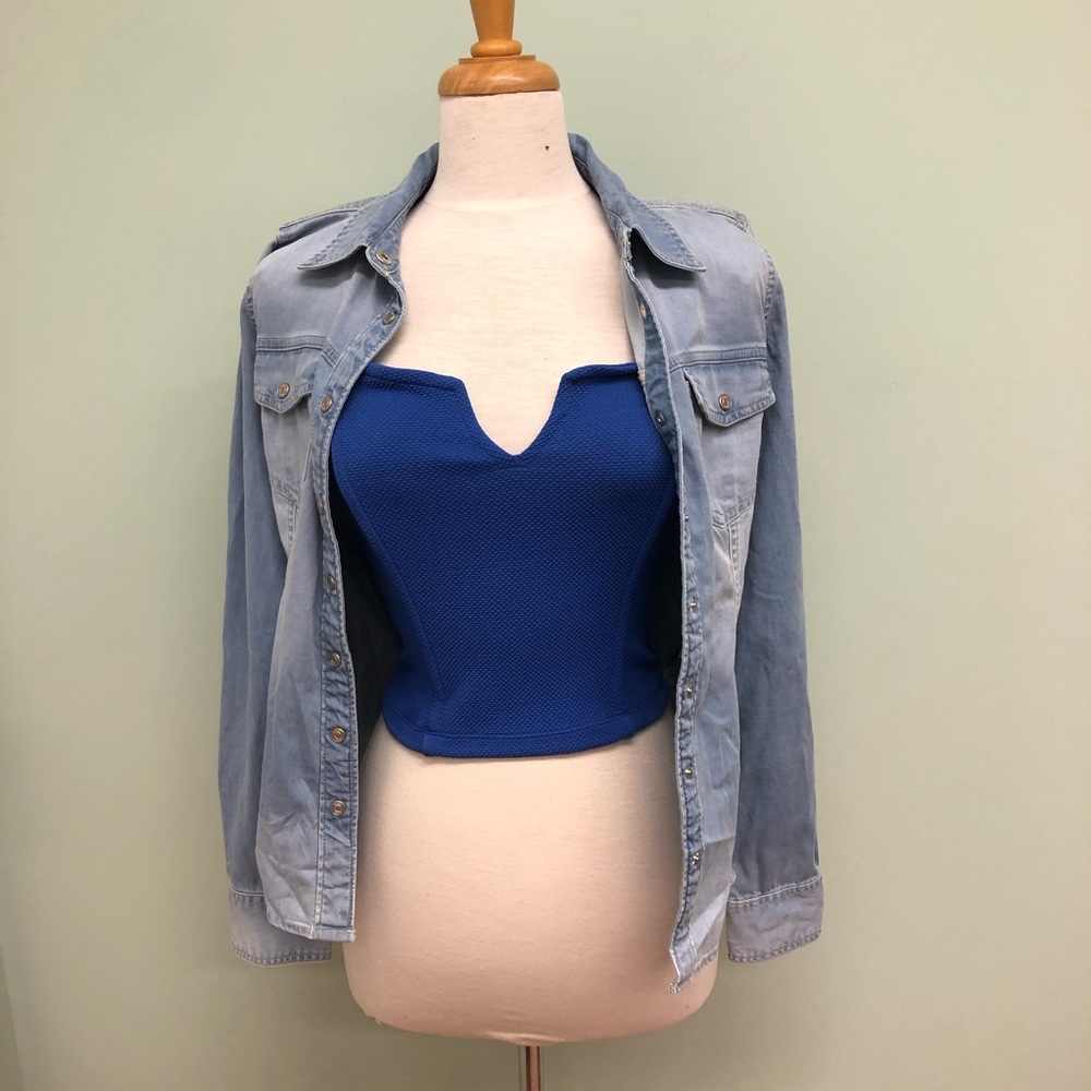 Bongo | Women's Crop Top | Juniors | Blue
